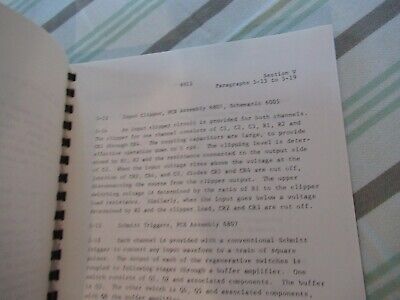 COLLECTABLE RARE TRACOR 895A PHASE COMP FREQUENCY STD MANUAL 1970 AS PIC &BIBLI