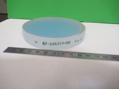 OPTICAL FLAT FUSED SILICA COATED LASER OPTICS AS PICTURED &R7-B-08x