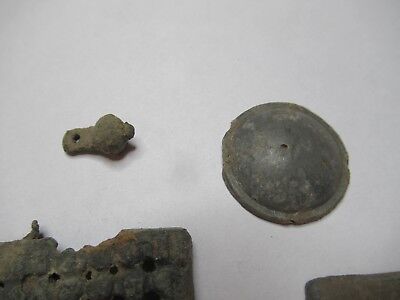 ANTIQUE BRASS BRONZE LOT MEDIEVAL ??? from EUROPE BOG FIND AS PICTURED &3-DT-08