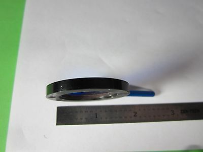 MICROSCOPE PART OPTICAL BLUE FILTER OPTICS AS IS BIN#34-36