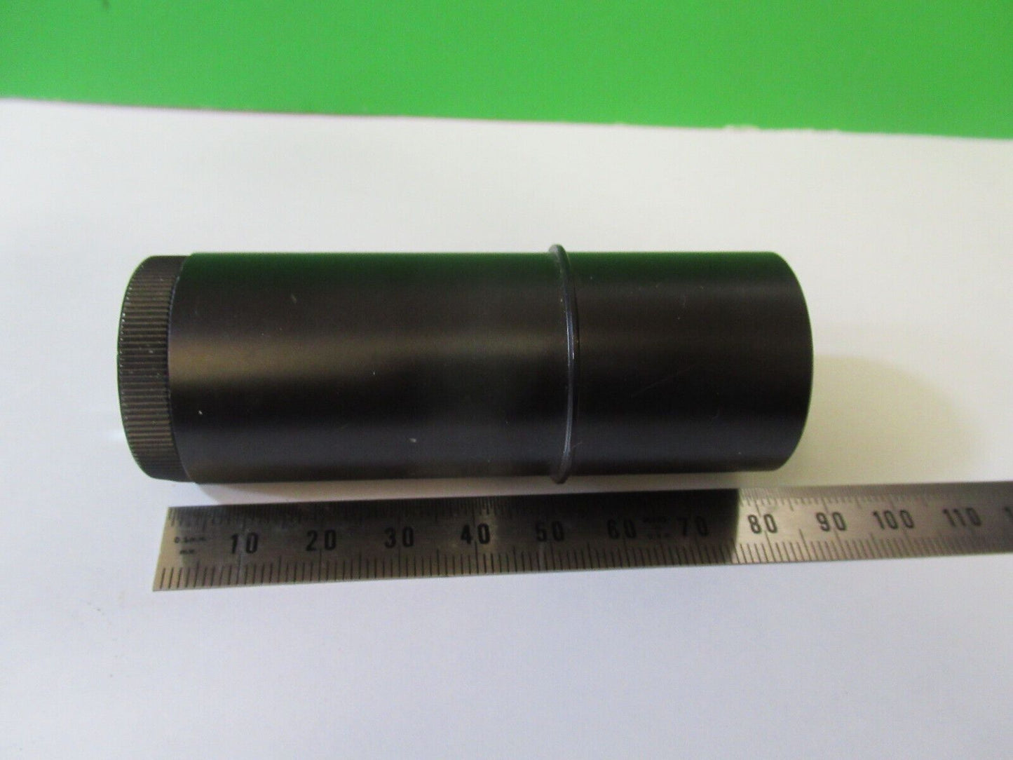 MOUNTED LENS + HEAT ABSORBING FILTER MICROSCOPE PART AS PICTURED &22-A-60