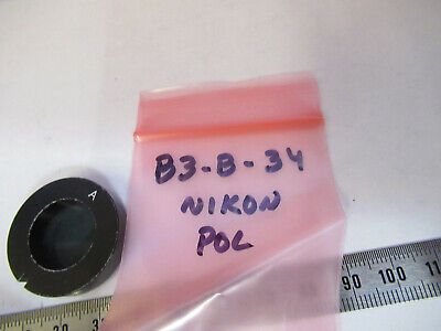 POLARIZER POL NIKON OPTICS MICROSCOPE PART AS PICTURED &B3-B-34