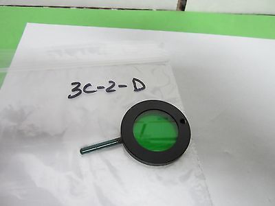 OPTICAL MICROSCOPE GREEN FILTER OPTICS BIN#3C-2-D