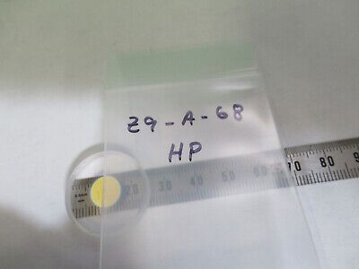 HP FUSED SILICA COATED FLAT LENS LASER OPTICS AS PICTURED &Z9-A-68