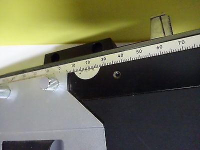 MICROSCOPE PART STAGE SPECIMEN TABLE MICROMETER NIKON JAPAN AS IS BIN#X7-21