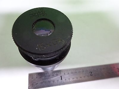 MICROSCOPE PART EYEPIECE WILD HEERBRUGG SWISS 15xGK OPTICS AS IS BIN#Y7-H-14