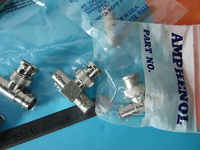 LOT 13 PCS BNC RF MICROWAVE CONNECTORS T BNC AS IS  BIN#B8-12