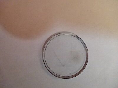 RETICLE MICROSCOPE PART OPTICS OPTICAL PART AS IS &AQ-A-03