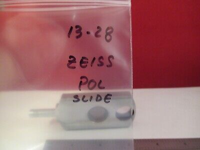 CARL ZEISS GERMANY POL POLARIZER SLIDE OPTICS MICROSCOPE PART AS PIC #13-28