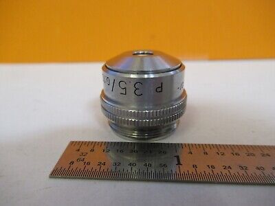 LEITZ WETZLAR OBJECTIVE POL 3.5X /170 OPTICS MICROSCOPE PART AS PICTURED 11-B-26