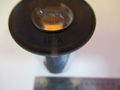 BAUSCH LOMB EYEPIECE ANTIQUE 12X COMPENS MICROSCOPE PART AS PICTURED &P7-A-44