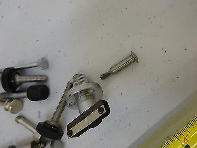 MICROSCOPE PARTS LOT SCREWS KNOBS ETC AS IS BIN#P4-B-48