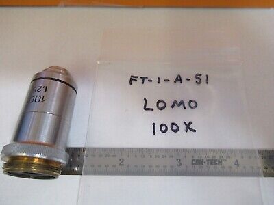 LOMO RUSSIAN 100X OPTICS OBJECTIVE MICROSCOPE PART AS PICTURED &FT-1-A-51