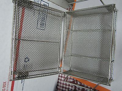 STAINLESS STEEL MESH CONTAINER CLEANING LASER OPTICS  BIN#A3-SQ