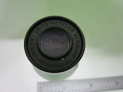 MIKROSKOPTEIL Okular LEITZ WETZLAR DEUTSCHLAND GW 6.3X OPTICS AS IS BIN#U8-20