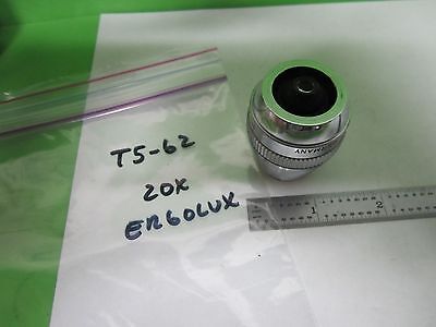 MICROSCOPE PART LEITZ HL 20X DF OBJECTIVE ERGOLUX AS IS OPTICS BIN#T5-62