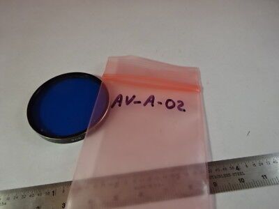 OPTICAL FILTER SPIRALITE COATED 80B BLUE OPTICS AS IS &AV-A-02