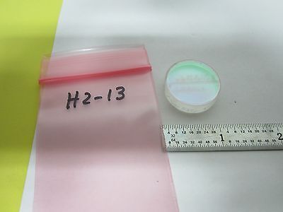 OPTICAL COATED FILTER LENS AS IS LASER OPTICS BIN#H2-13