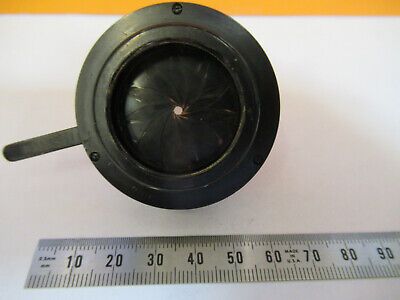 antique spencer condenser + iris MICROSCOPE PART AS PICTURED R7-A-61