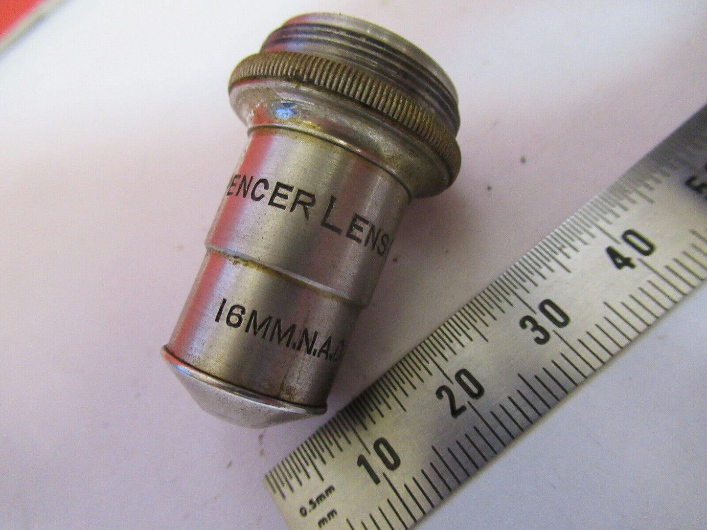 ANTIQUE  SPENCER 10X  OBJECTIVE MICROSCOPE PART AS PICTURED #R3-C-64