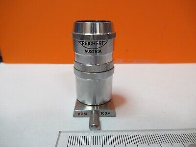 REICHERT AUSTRIA OBJECTIVE KGM 100X 2 MICROSCOPE PART OPTICS AS PICTURED 3K-A-54