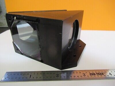 OLYMPUS MOUNTED BEAM SPLITTER LENS ASSEMBLY MICROSCOPE PART AS PICTURED &Q6-A-62