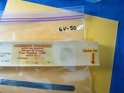 OPTICAL ALIGNMENT STANDARD NASA VINTAGE 1963 AS IS COLLECTABLE OPTICS BIN#6V-50