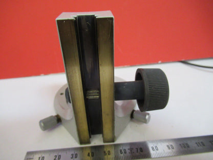 CARL ZEISS GERMANY CONDENSER HOLDER CENTER MICROSCOPE PART AS PICTURED R3-C-58