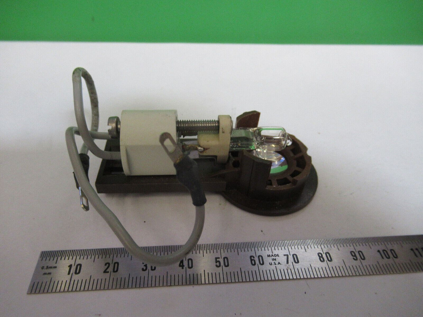 ZEISS GERMANY LAMP ASSEMBLY BULB WORKS OK MICROSCOPE PART AS PICTURED &H7-B-03