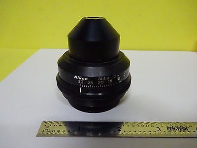 MICROSCOPE PART NIKON SUBSTAGE CONDENSER ABBE + IRIS OPTICS AS IS BIN#W9-59