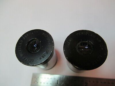 LEITZ GERMANY PAIR NF 10X EYEPIECE OPTICS MICROSCOPE PART AS PICTURED &B6-A-10