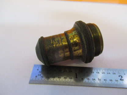 ANTIQUE BRASS BAUSCH LOMB 2/3 OBJECTIVE MICROSCOPE PART AS PICTURED &27-A-27