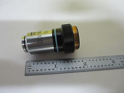 MICROSCOPE PART OBJECTIVE OLYMPUS JAPAN MPLAN 100X HI OPTICS AS IS BIN#U3-13