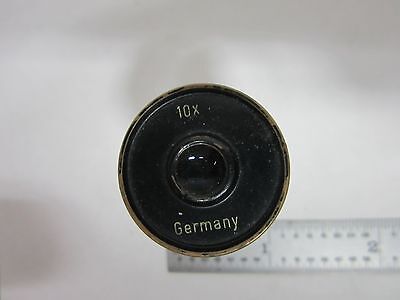 MICROSCOPE PART EYEPIECE WOLFE WETZLAR GERMANY 10X OPTICS  AS IS BIN#Q8-71