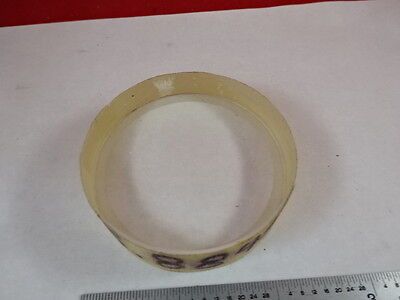 OPTICAL GLASS CONCAVE CALIBRATION LENS OPTICS AS IS B#T3-F-03