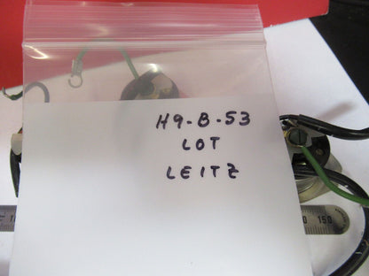 LEITZ WETZLAR GERMANY LOT TWIST LOCK SOCKETS MICROSCOPE PART AS PICTURED H9-B-53