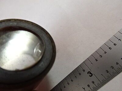 ANTIQUE BRASS MOUNTED LENS MICROSCOPE PART OPTICS #L9-B-31