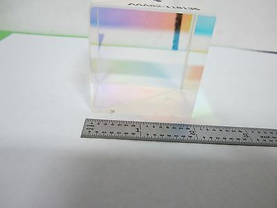 OPTICAL COATED LARGE CUBE BEAM SPLITTER LASER OPTICS BIN#P4-15