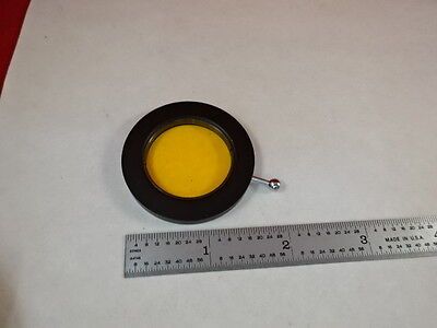 OPTICAL MOUNTED YELLOW FILTER OPTICS AS IS BIN#P1-C-26