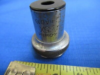 UNITRON JAPAN OBJECTIVE 5X OPTICS MICROSCOPE PART AS PICTURED &S1-A-16