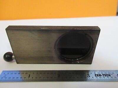 CARL ZEISS GERMANY OPAQUE FILTER OPTICS MICROSCOPE PART AS PICTURED #A2-A-87