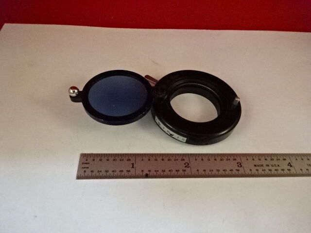 MICROSCOPE PART ZEISS GERMANY DIAPHRAGM IRIS + FILTER OPTICS  #M2-B-53