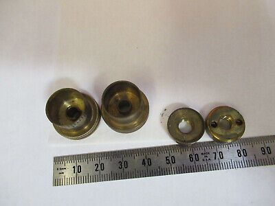 ANTIQUE BRASS SPENCER SET OF KNOBS ASSEMBLY MICROSCOPE PART AS PICTURED &F1-A-24