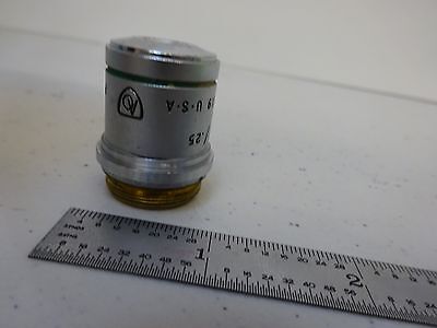 MICROSCOPE PART OBJECTIVE AO 10X ACHROMAT CAT 1019 AMERICAN OPTICS AS IS B#S5-87