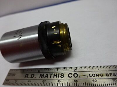 MICROSCOPE PART OBJECTIVE AUS JENA GERMANY POL 25X [dirty] OPTICS AS IS #84-17