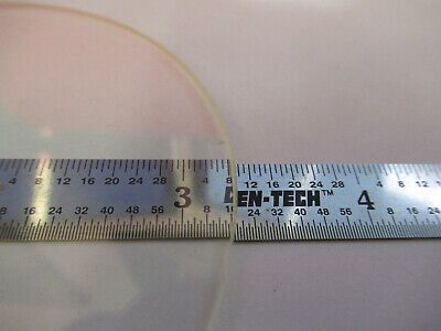 OPTICAL GLASS ROUND PLATE MICROSCOPE STAGE OPTICS PART AS PICTURED #B9-A-25