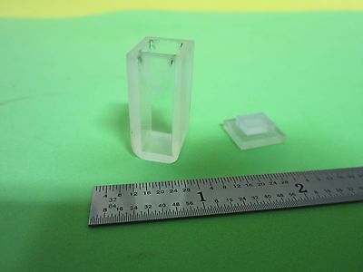 CARL ZEISS UV QUARTZ CUVETTE CELL SPECTRONIC ULTRAVIOLET AS IS OPTICS  BIN#40-E