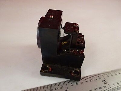 OPTICAL BRASS MOUNTED PRISM BEAM SPLITTER MICROSCOPE OPTICS AS IS  #80-36