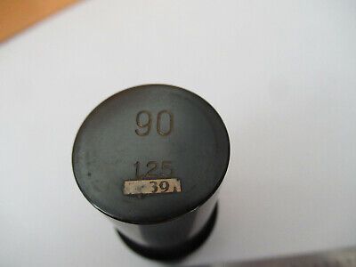 CARL ZEISS EMPTY OBJECTIVE CAN "90"  MICROSCOPE PART AS PICTURED #F2-A-43