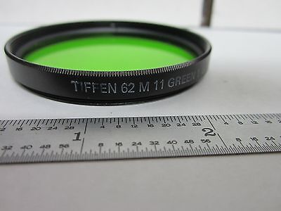 OPTICAL TIFFEN 62 mm GREEN FILTER LASER OPTICS AS IS BIN#L4-24